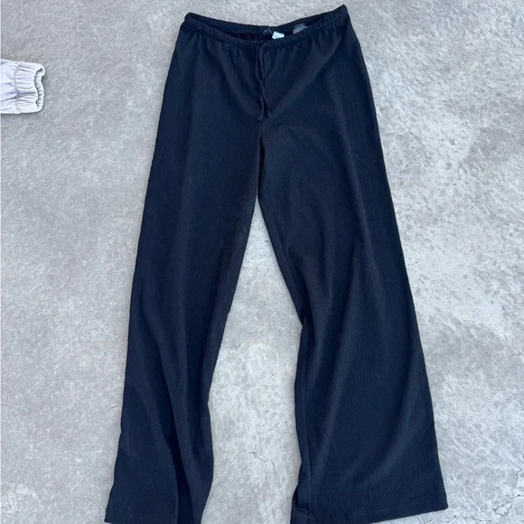 Divided Black Wide Leg Women's Pants - Picture 4 of 5